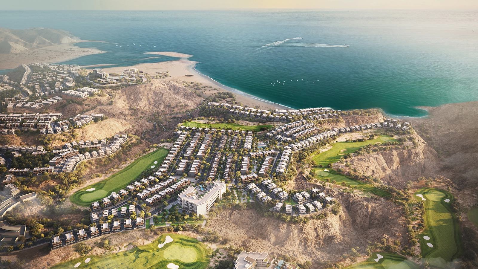 Aida at Yiti, homes set on the cliffs above the Sea of Oman